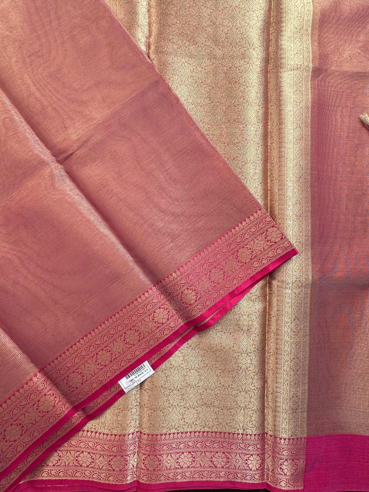 Dusky Pink Amrit Tissue Saree