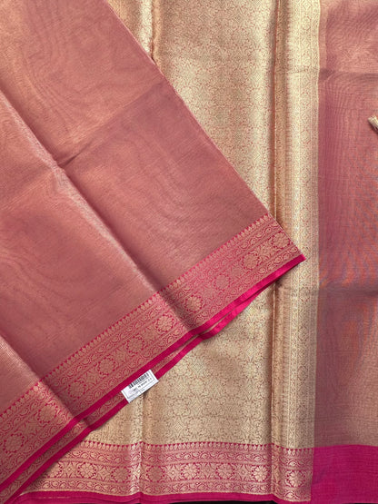 Dusky Pink Amrit Tissue Saree