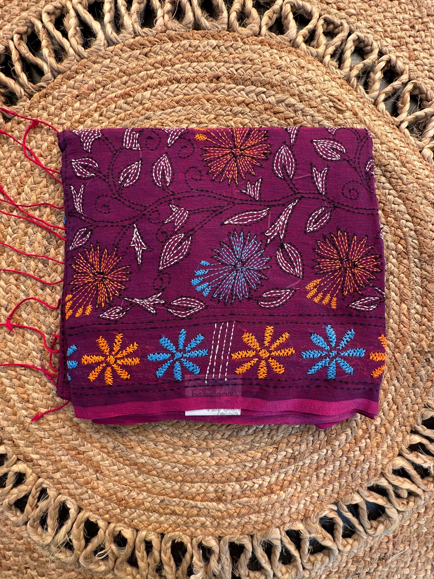 Kaantha Embroidery Cotton Saree