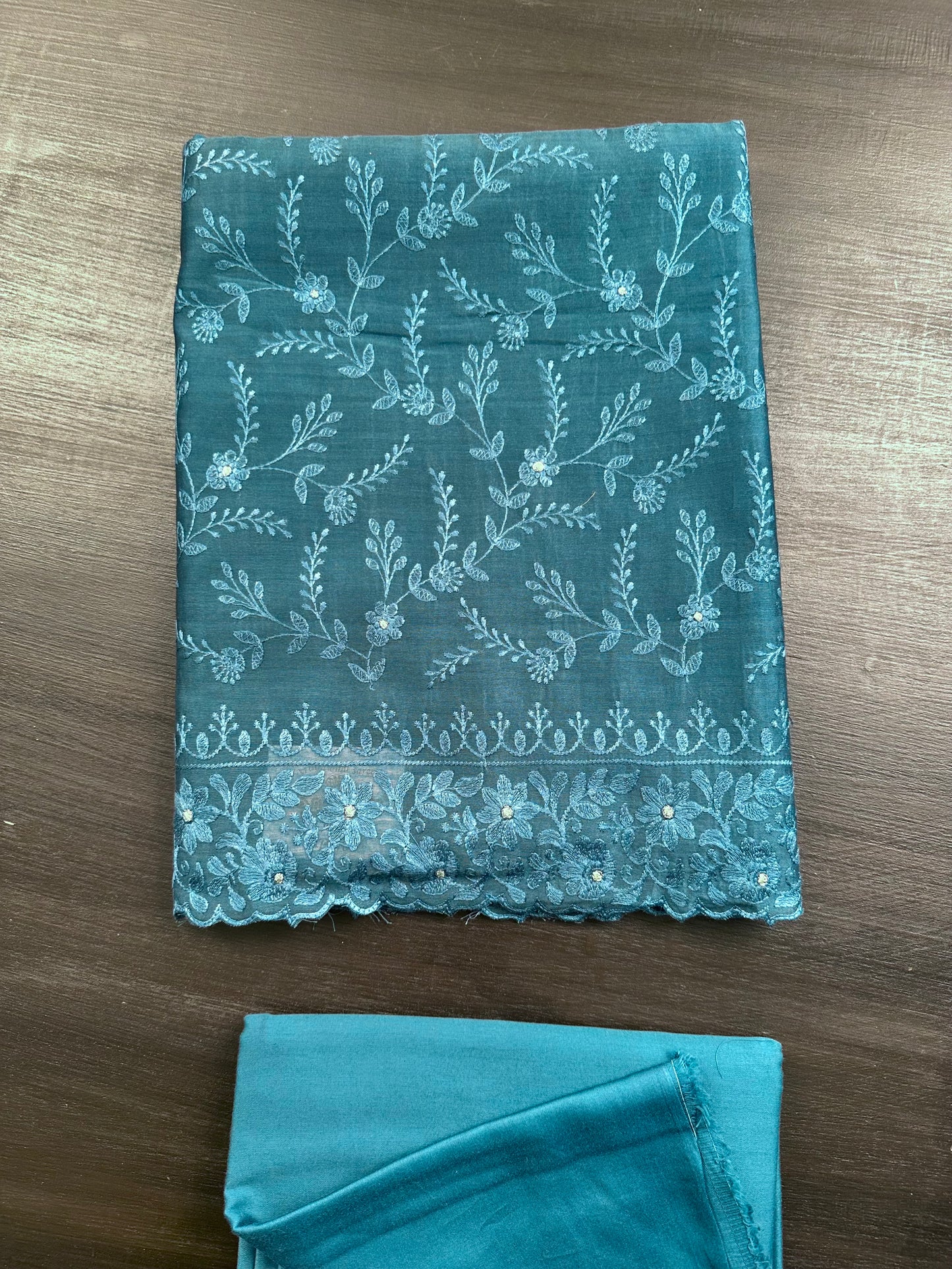 Rama Green Chanderi Suit