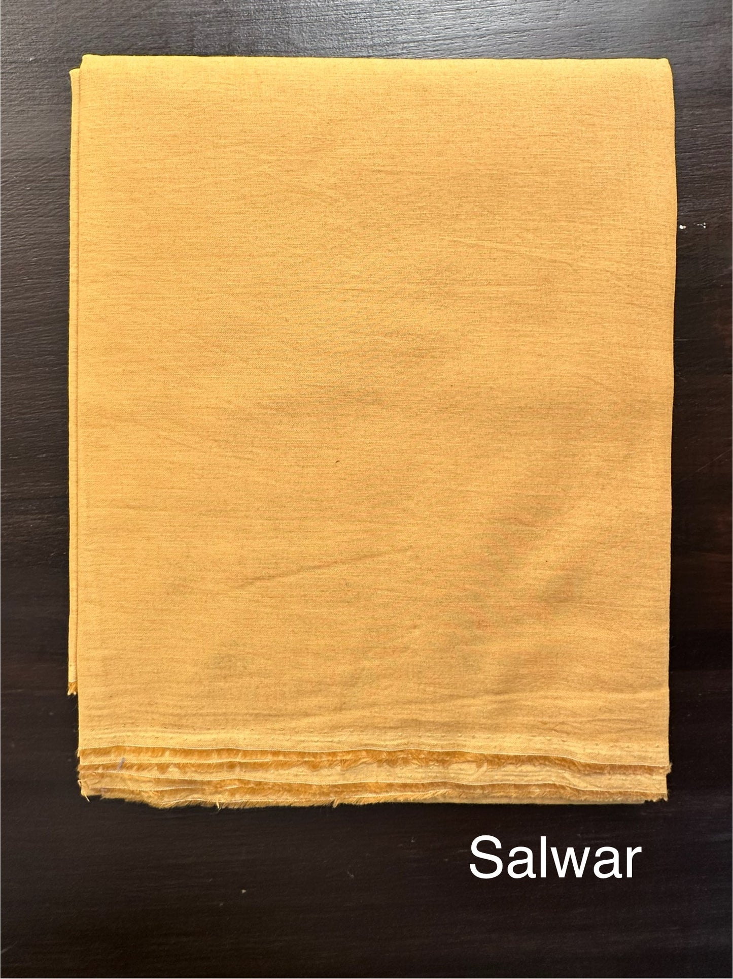 Mustard Jamdani Cotton 3-Piece Suit