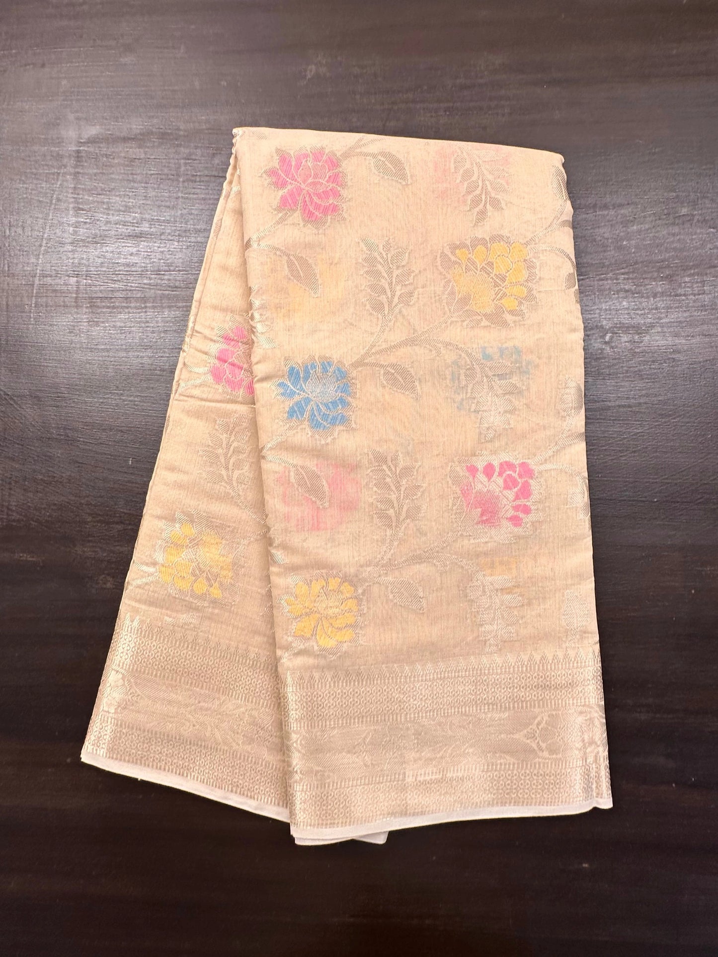 Beige Tarini Fancy Chanderi Saree
