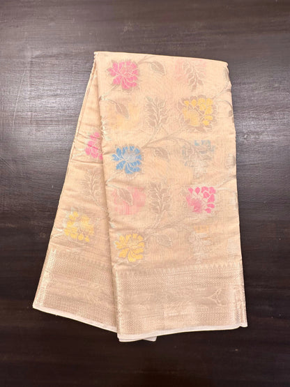 Beige Tarini Fancy Chanderi Saree