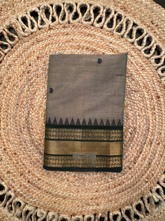 Green Narayanpet Cotton Saree