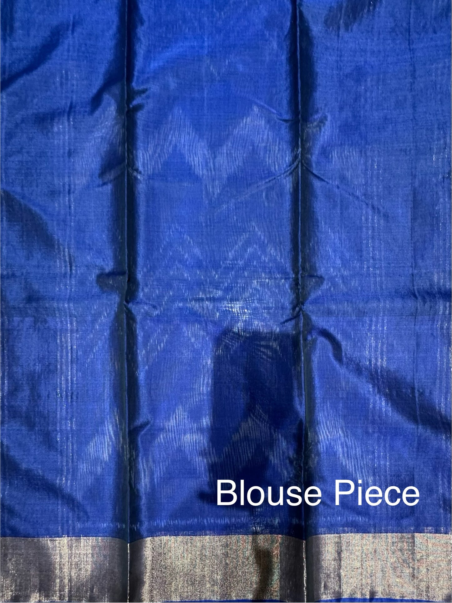 Royal Blue  Ikkat Kosa Cotton Silk Saree
