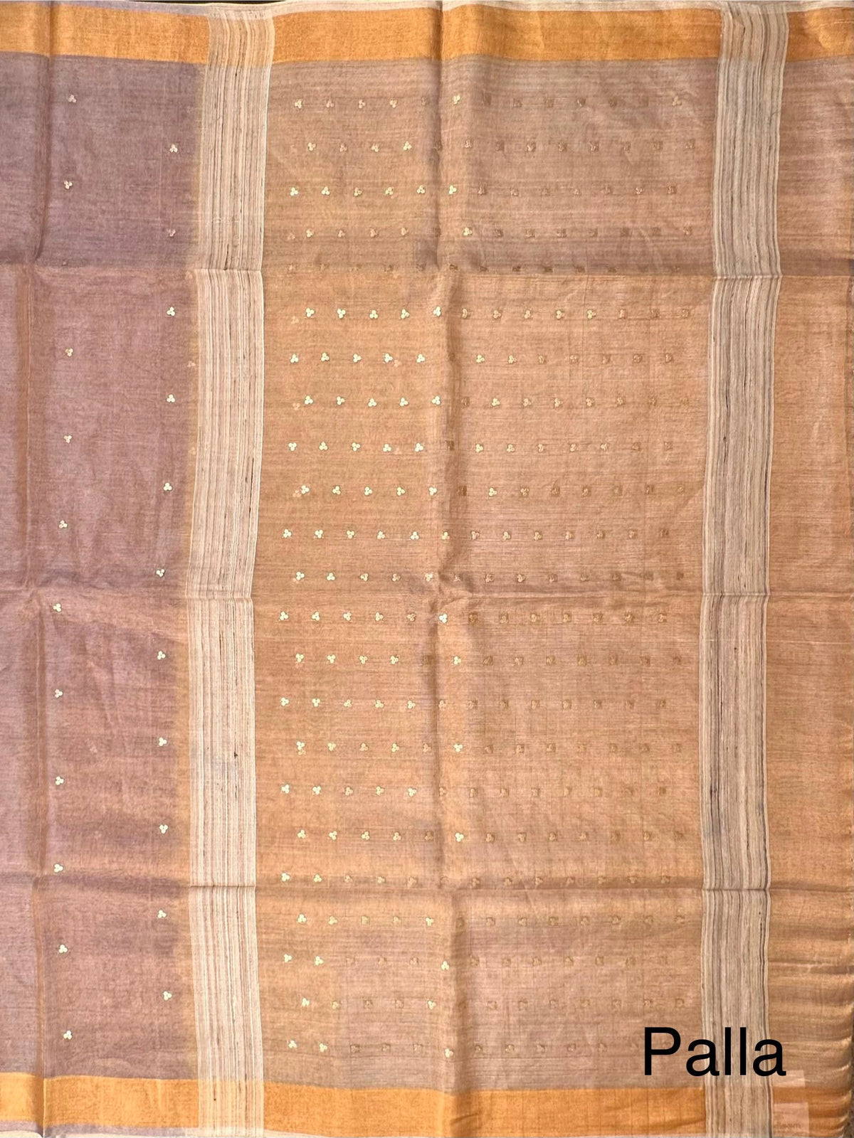 Purple-Gold Pure Tissue Silk Saree