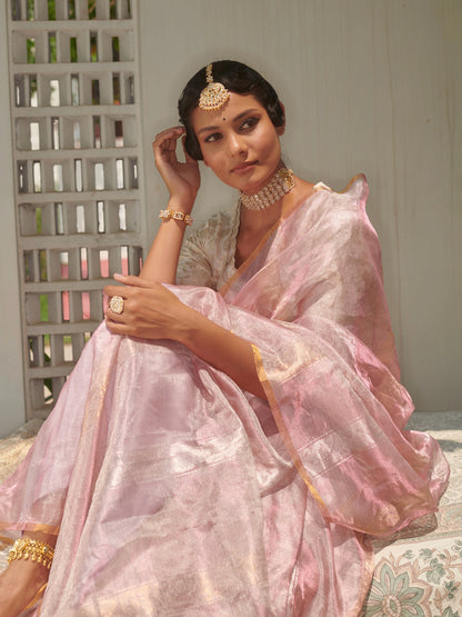 Jacquard Pure Tissue Silk Saree