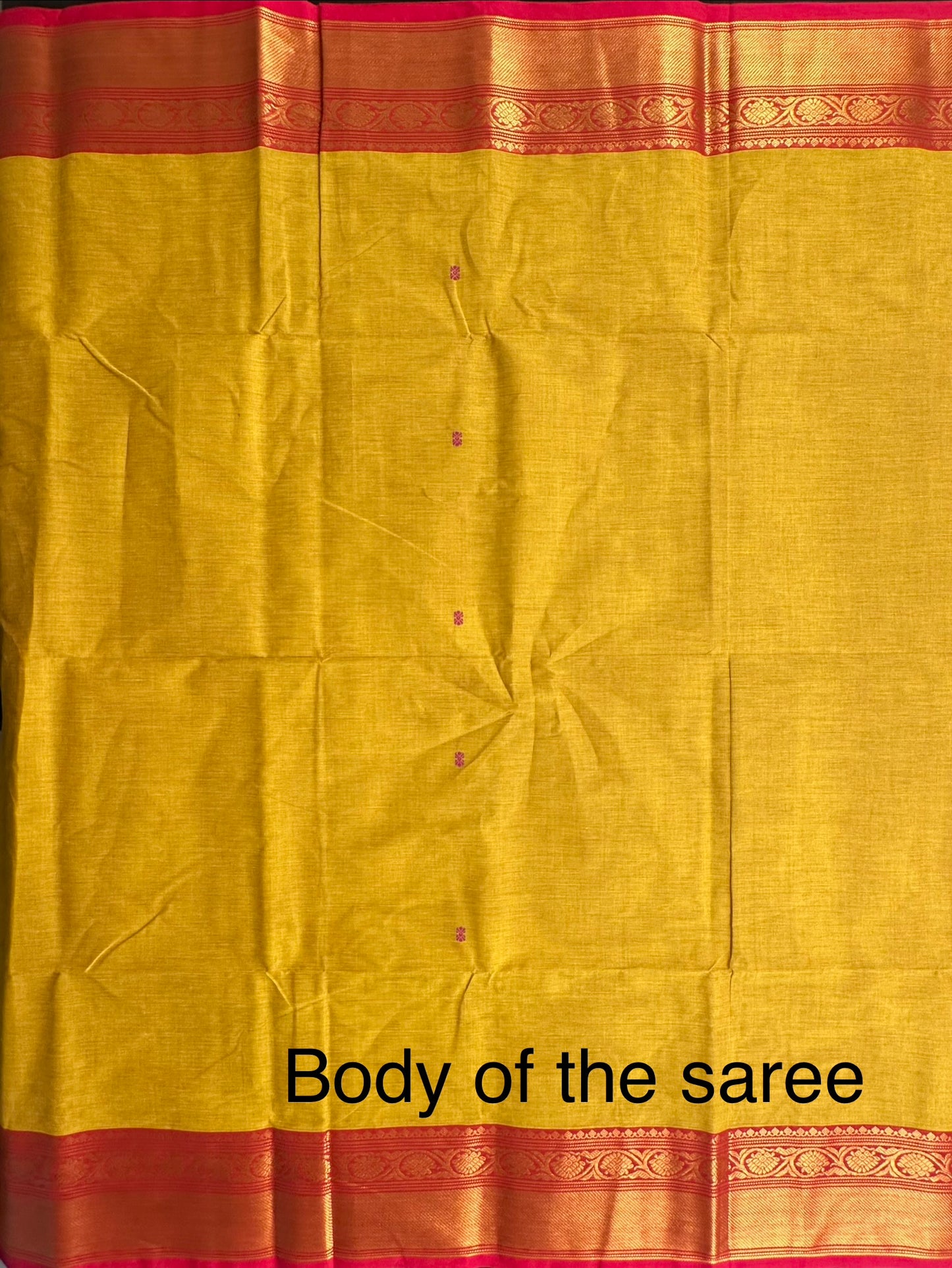 Olive Green Narayan pet Cotton Saree