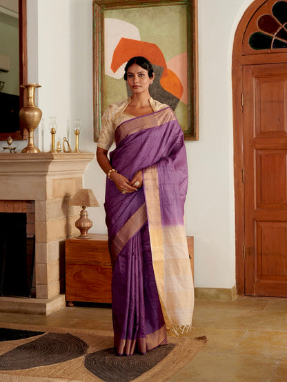 Handloom Tussar Silk Saree
