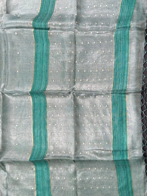 Light Green Pure Tissue Silk Saree
