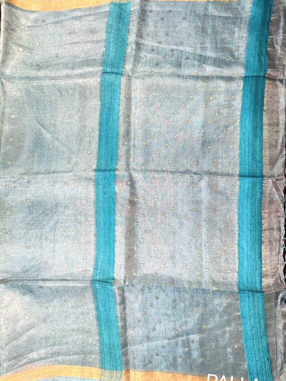 Blue Pure Tissue Silk Saree