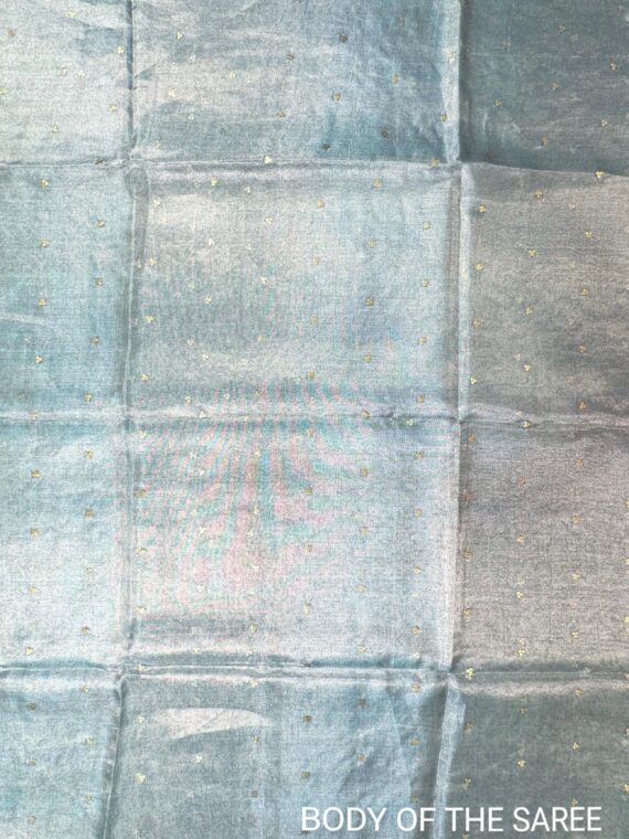 Blue Pure Tissue Silk Saree