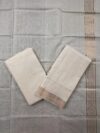 Cream Pure Mangalgiri Cotton 3-Piece Unstitched Suit