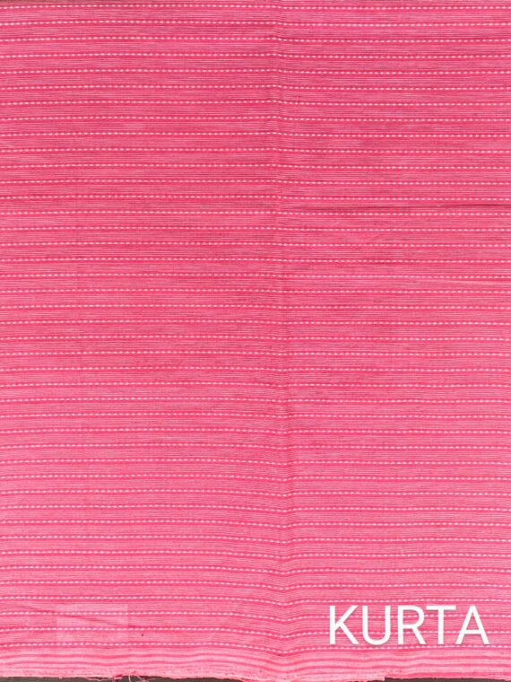 Pink and White pure cotton suit