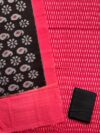 Rani Pink-Black Ikkat Cotton Suit