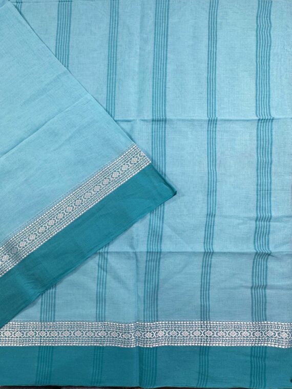 Blue Pure Tripura Cotton Saree