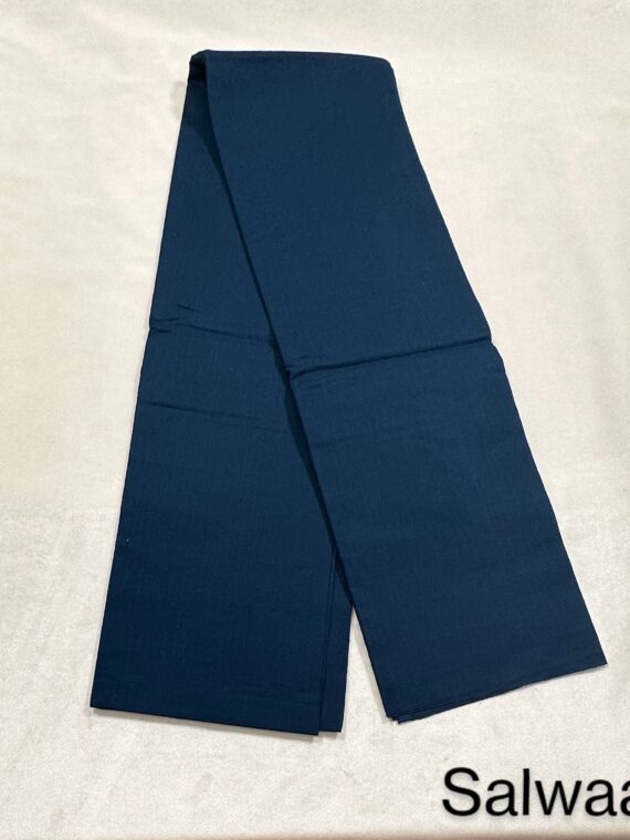 Mauve-Blue Handloom Cotton 3-Piece Suit