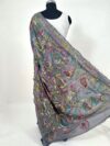 Gray Kaantha Embroidered Pure Silk Saree