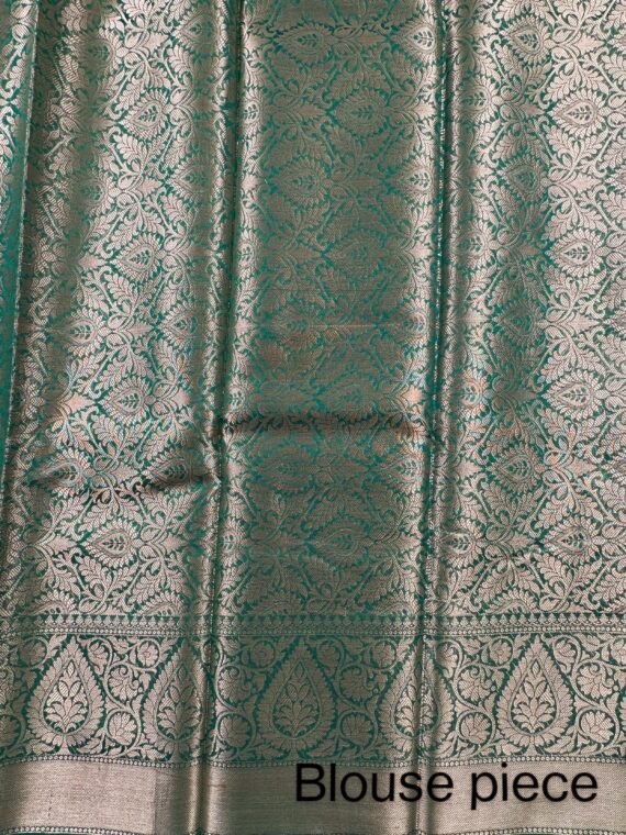 Green Blended Cotton Saree