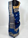 Royal Blue Rewa Pure Dupian Silk Saree