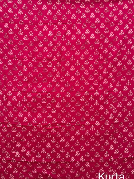 Pink Jaipuri Linen 3 Piece Unstitched Suit