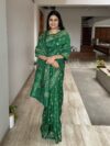 Green Kaantha Embroidered Pure Silk Saree