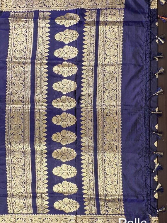 Royal Blue Banarasi Pure Silk Saree