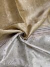 Yellow-Silver Pure Tissue Silk Saree