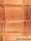 Copper Striped Tissue Silk Saree
