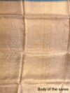 Light Gold Striped Tissue Silk Saree