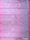 Onion Pink Resham Gadhwal Jamawar Pure Silk Saree