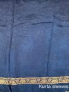 Teal Blue Blended Crepe Unstitched 3-Piece Suit