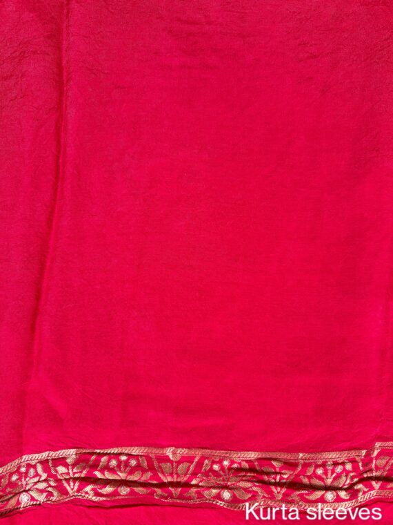 Rani Pink Blended Crepe Unstitched 3-Piece Suit