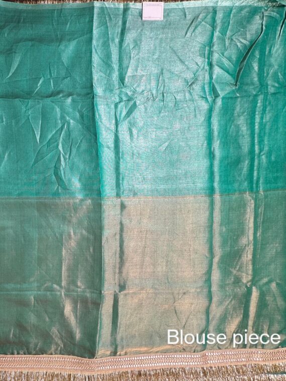 Green Amritsari Tissue Saree