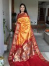 Yellow and Red Paithini Pure Silk Saree