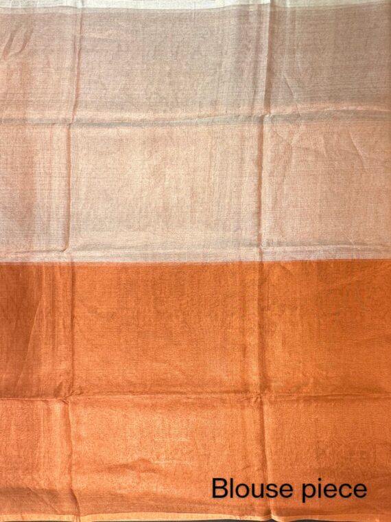 Copper-Silver Tissue Saree