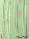 Green Pure Diamond Chiffon Printed Saree