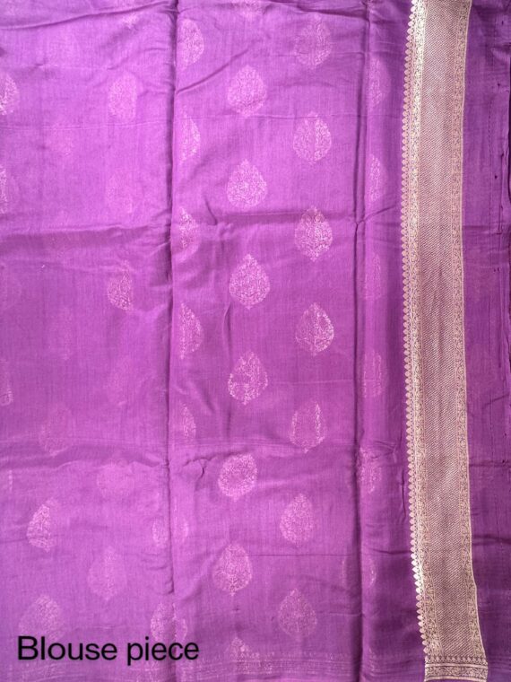 Purple Banarasi Chanderi Saree