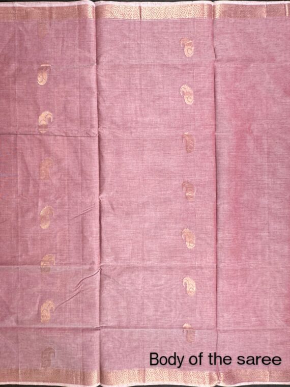 Dusky Pink Kovai Cotton Saree