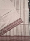 Beige & Brown Pure Tripura Cotton Saree