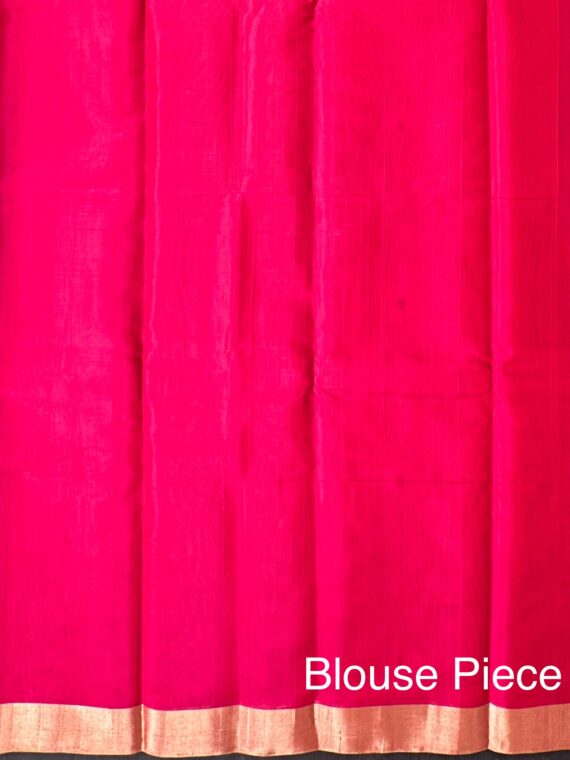 Red-Pink Kovai Cotton Silk Saree