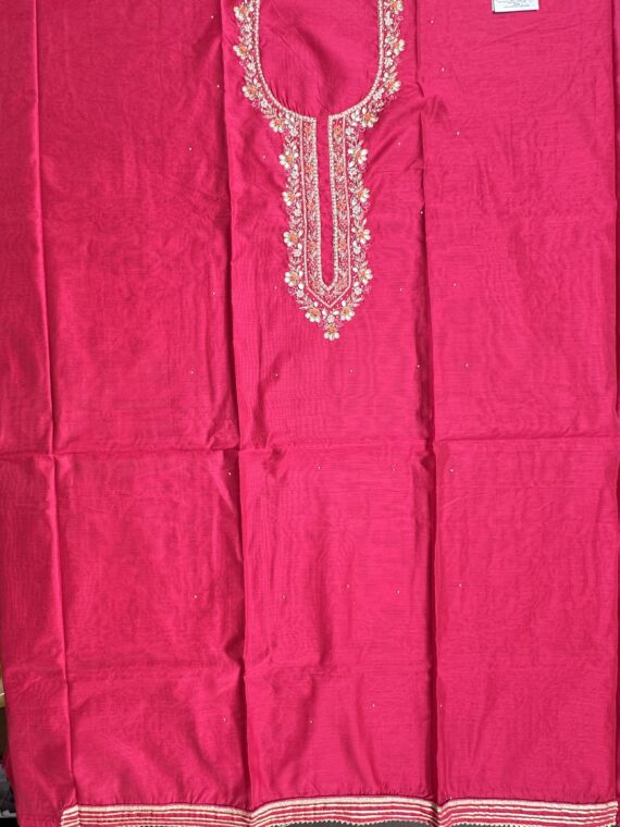 Rani Pink Unstitched 4-Piece Suit