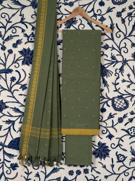 Green-Mustard South Cotton Suit