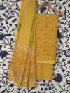 Mustard Bandhej Print Jaipuri Cotton suit